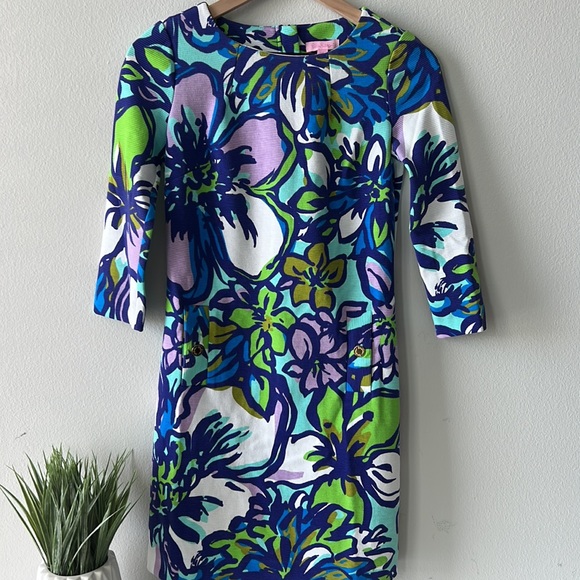 LILLY PULITZER Floral Dress in Size 2 - Picture 2 of 11